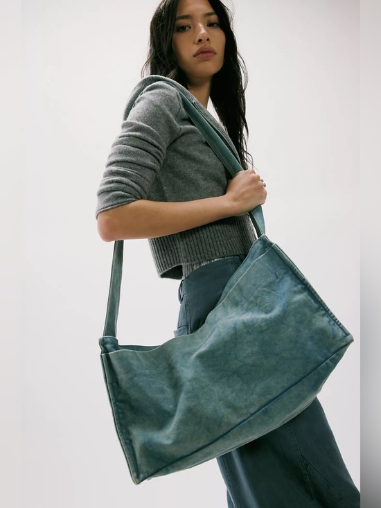 Free People Handbags - NWT Free People Camp Crush Sling Bag ~ Blue